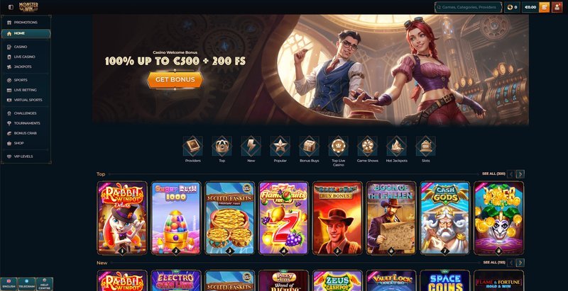 Meilleur monsterwin connexion à France